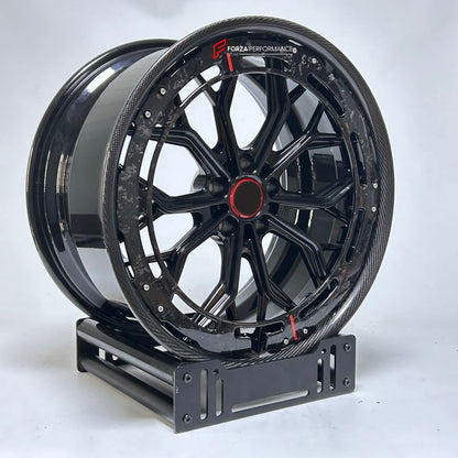 AL13 R80-109R STYLE 20 INCH FORGED WHEELS RIMS WITH AERODISC AERO RING for LAMBORGHINI HURACAN LP580 2019