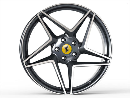 FORGED WHEELS RIMS for Ferrari F8 Tributo, F430, Ferrari 458, Ferrari F12, Ferrari 488, Ferrari F8, Ferrari FF, Ferrari California, Ferrari Roma F18