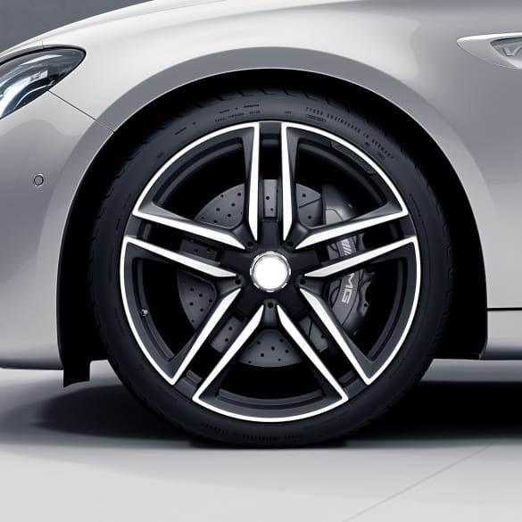 E63 AMG 20 INCH RIM-SET E-CLASS 213 5-DOUBLESPOKE-DESIGN BLACK MATTE GENUINE MERCEDES-BENZ