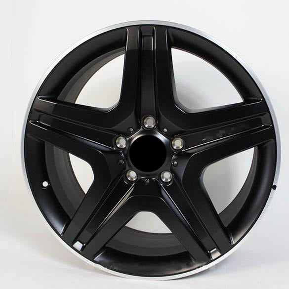 G 63 / 65 AMG 20-INCH ALLOY WHEEL SET G-CLASS W463 5-TWIN-SPOKE DESIGN BLACK MATT