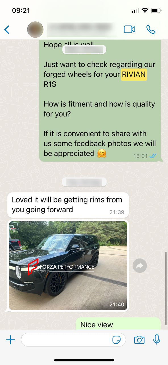 VOSSEN HF-2 STYLE 24 INCH FORGED WHEELS RIMS for RIVIAN R1S