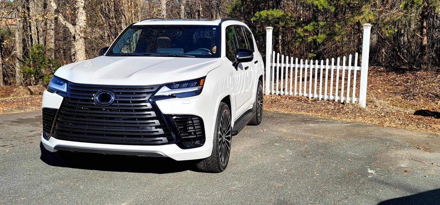 We produced premium quality forged wheels rims for  LEXUS LX600 2021+  Our wheels sizes:  Front 24 x 10 ET 50  Rear 24 x 10 ET 50  Finishing: Black Diamond  Forged wheels can be produced in any wheel specs by your inquiries and we can provide our specs