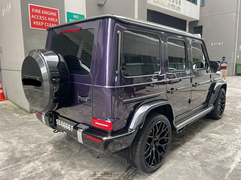 MONOBLOCK WHEELS We produced premium quality forged wheels rims for  MERCEDES BENZ G CLASS G63 G500  Our wheels sizes:   Front 24 x 10 ET 20  Rear 24 x 10 ET 20  Finishing: Glossy Black  Forged wheels can be produced in any wheel specs by your inquiries and we can provide our specs