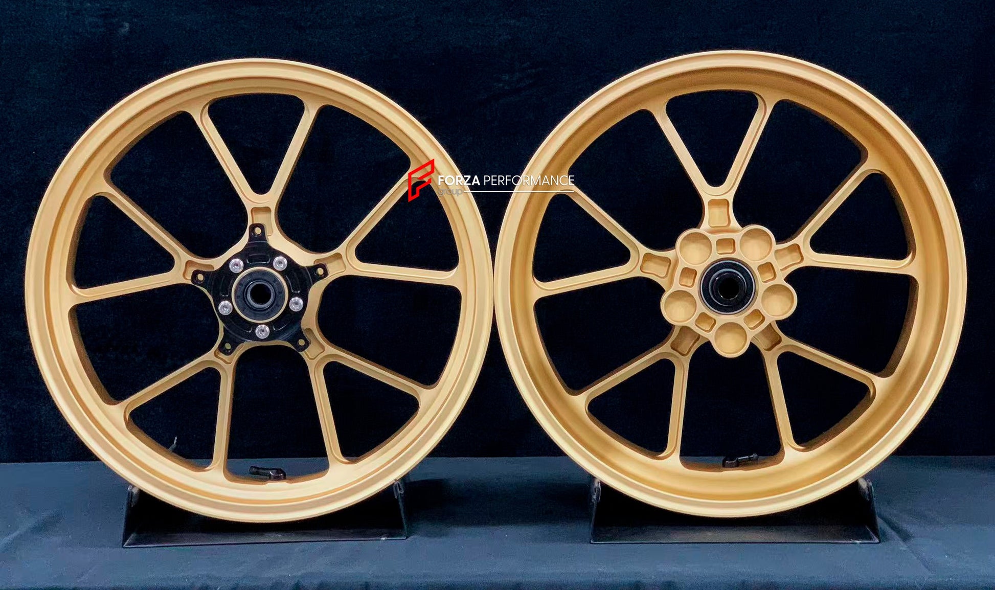 We manufacture premium quality forged motorcycle wheels rims for HONDA CBR650R in any design, size, color.

Wheel sizes (motorcycle spec):

Front: 3.5 x 17

Rear: 5.5 x 17

Weight:

Front: 4.2 kg (9.26 lbs)

Rear: 4.8 kg (10.58 lbs)


Finishing: Matt Gold

Forza Performance Group engineers and manufactures each forged motorcycle wheel individually per order. This ensures precise fitment, uncompromised strength, and unique styling. Whether for racing, touring, or daily use — our wheels are built for both per