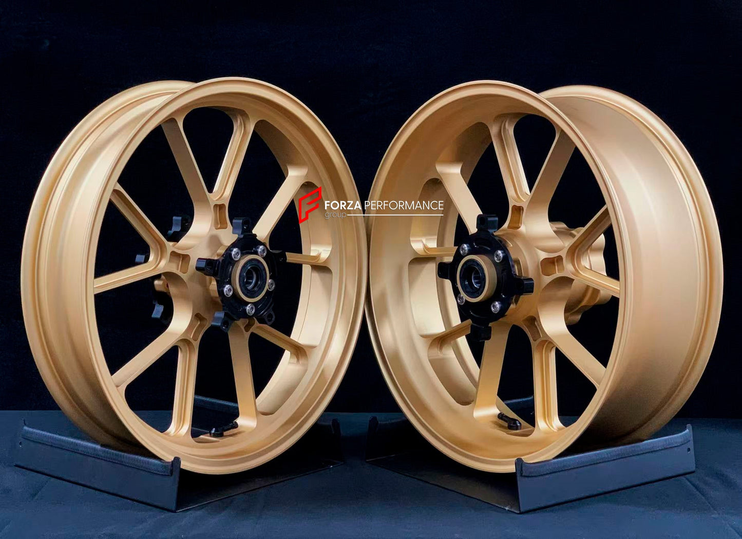 We manufacture premium quality forged motorcycle wheels rims for HONDA CBR650R in any design, size, color.

Wheel sizes (motorcycle spec):

Front: 3.5 x 17

Rear: 5.5 x 17

Weight:

Front: 4.2 kg (9.26 lbs)

Rear: 4.8 kg (10.58 lbs)


Finishing: Matt Gold

Forza Performance Group engineers and manufactures each forged motorcycle wheel individually per order. This ensures precise fitment, uncompromised strength, and unique styling. Whether for racing, touring, or daily use — our wheels are built for both per