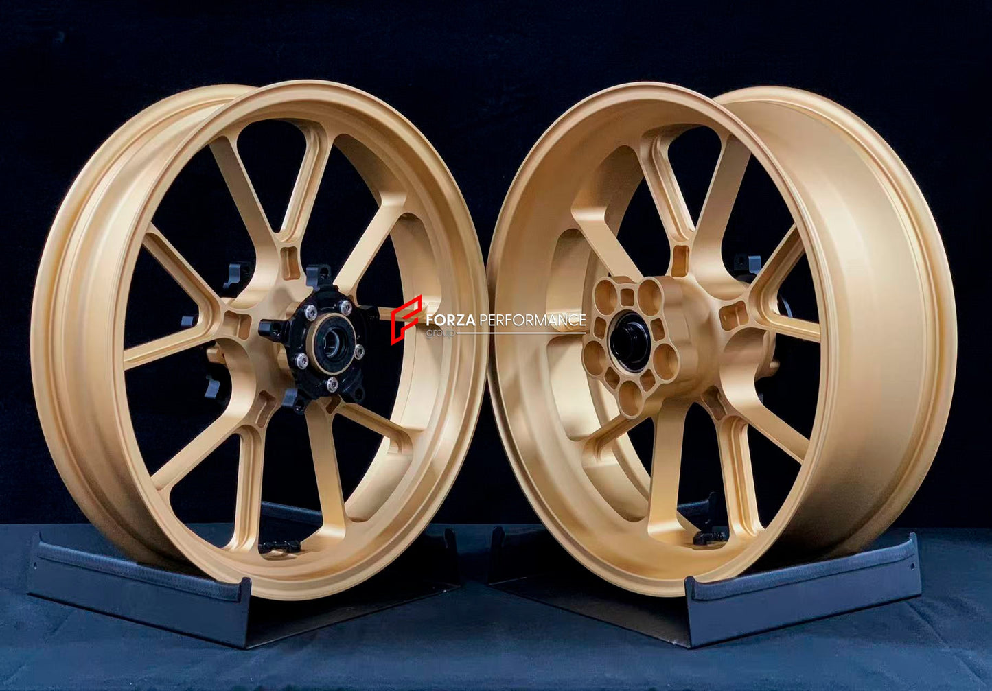 We manufacture premium quality forged motorcycle wheels rims for HONDA CBR650R in any design, size, color.

Wheel sizes (motorcycle spec):

Front: 3.5 x 17

Rear: 5.5 x 17

Weight:

Front: 4.2 kg (9.26 lbs)

Rear: 4.8 kg (10.58 lbs)


Finishing: Matt Gold

Forza Performance Group engineers and manufactures each forged motorcycle wheel individually per order. This ensures precise fitment, uncompromised strength, and unique styling. Whether for racing, touring, or daily use — our wheels are built for both per