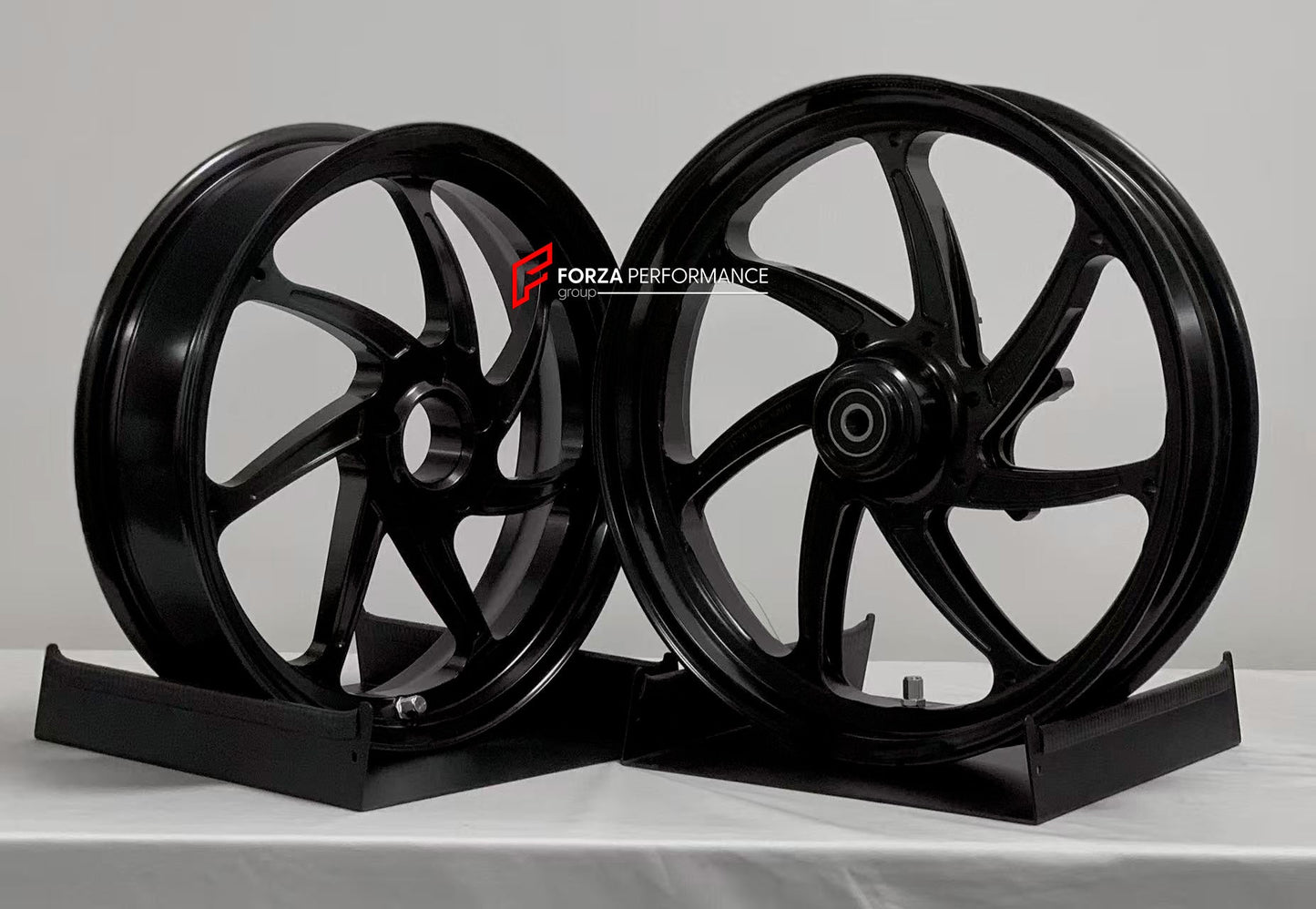 We manufacture premium quality forged motorcycle wheels rims for APRILIA SRMAX 125 300 250 HPE in any design, size, color.

Wheel sizes (motorcycle spec):

Front: 3.0 x 15

Rear: 4.0 x 14

Weight:

Front: 3.3 kg (7.27 lbs)

Rear: 2.7 kg (5.95 lbs)


Finishing: Satin Black

Forza Performance Group engineers and manufactures each forged motorcycle wheel individually per order. This ensures precise fitment, uncompromised strength, and unique styling. Whether for racing, touring, or daily use — our wheels are b