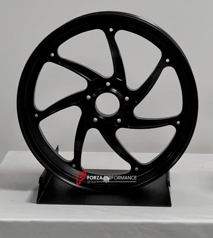 We manufacture premium quality forged motorcycle wheels rims for APRILIA SRMAX 125 300 250 HPE in any design, size, color.

Wheel sizes (motorcycle spec):

Front: 3.0 x 15

Rear: 4.0 x 14

Weight:

Front: 3.3 kg (7.27 lbs)

Rear: 2.7 kg (5.95 lbs)


Finishing: Satin Black

Forza Performance Group engineers and manufactures each forged motorcycle wheel individually per order. This ensures precise fitment, uncompromised strength, and unique styling. Whether for racing, touring, or daily use — our wheels are b