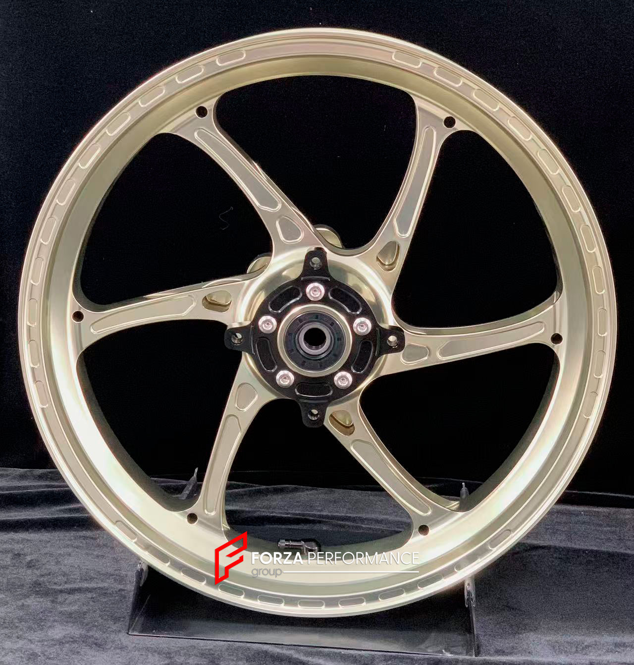 We manufacture premium quality forged motorcycle wheels rims for CFMOTO 450SR in any design, size, color.

Wheel sizes (motorcycle spec):

Front: 3.0 x 17

Rear: 4.0 x 17

Weight:

Front: 3.5 kg (7.72 lbs)

Rear: 4.55 kg (10.03 lbs)


Finishing: Gloss Bronze

Forza Performance Group engineers and manufactures each forged motorcycle wheel individually per order. This ensures precise fitment, uncompromised strength, and unique styling. Whether for racing, touring, or daily use — our wheels are built for both 