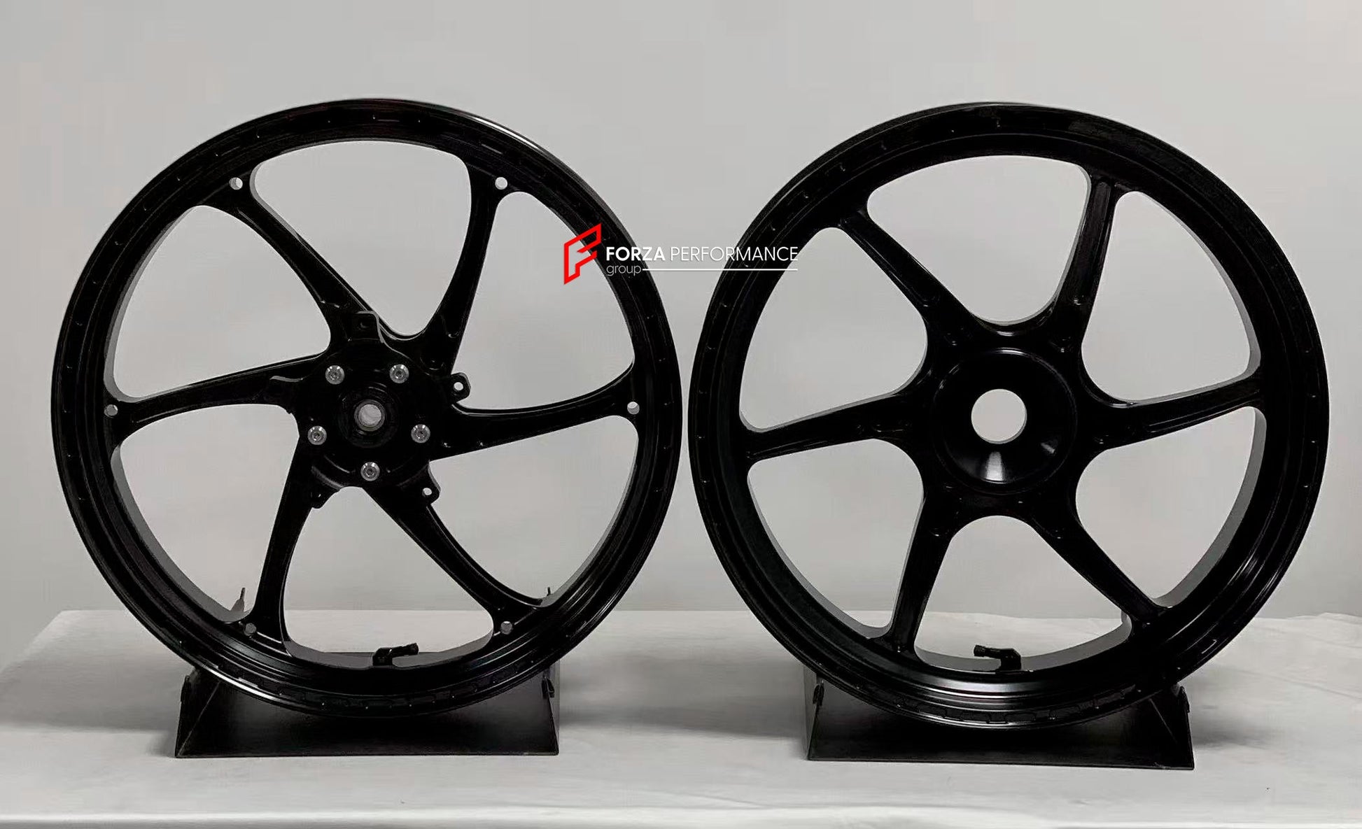We manufacture premium quality forged motorcycle wheels rims for CFMOTO 450SRS in any design, size, color.

Wheel sizes (motorcycle spec):

Front: 3.0 x 17

Rear: 4.0 x 17

Weight:

Front: 3.6 kg (7.94 lbs)

Rear: 4 kg (8.82 lbs)


Finishing: Gloss Black

Forza Performance Group engineers and manufactures each forged motorcycle wheel individually per order. This ensures precise fitment, uncompromised strength, and unique styling. Whether for racing, touring, or daily use — our wheels are built for both perf