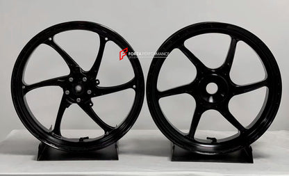 We manufacture premium quality forged motorcycle wheels rims for CFMOTO 450SRS in any design, size, color.

Wheel sizes (motorcycle spec):

Front: 3.0 x 17

Rear: 4.0 x 17

Weight:

Front: 3.6 kg (7.94 lbs)

Rear: 4 kg (8.82 lbs)


Finishing: Gloss Black

Forza Performance Group engineers and manufactures each forged motorcycle wheel individually per order. This ensures precise fitment, uncompromised strength, and unique styling. Whether for racing, touring, or daily use — our wheels are built for both perf