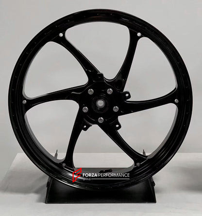 We manufacture premium quality forged motorcycle wheels rims for CFMOTO 450SRS in any design, size, color.

Wheel sizes (motorcycle spec):

Front: 3.0 x 17

Rear: 4.0 x 17

Weight:

Front: 3.6 kg (7.94 lbs)

Rear: 4 kg (8.82 lbs)


Finishing: Gloss Black

Forza Performance Group engineers and manufactures each forged motorcycle wheel individually per order. This ensures precise fitment, uncompromised strength, and unique styling. Whether for racing, touring, or daily use — our wheels are built for both perf
