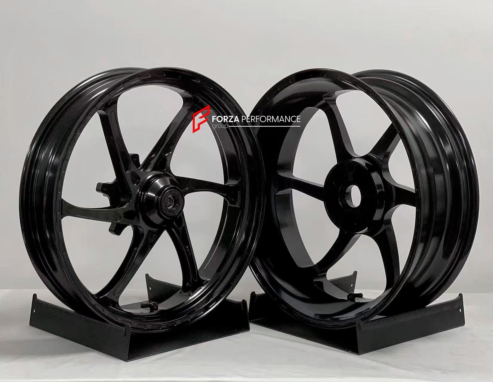 We manufacture premium quality forged motorcycle wheels rims for CFMOTO 450SRS in any design, size, color.

Wheel sizes (motorcycle spec):

Front: 3.0 x 17

Rear: 4.0 x 17

Weight:

Front: 3.6 kg (7.94 lbs)

Rear: 4 kg (8.82 lbs)


Finishing: Gloss Black

Forza Performance Group engineers and manufactures each forged motorcycle wheel individually per order. This ensures precise fitment, uncompromised strength, and unique styling. Whether for racing, touring, or daily use — our wheels are built for both perf
