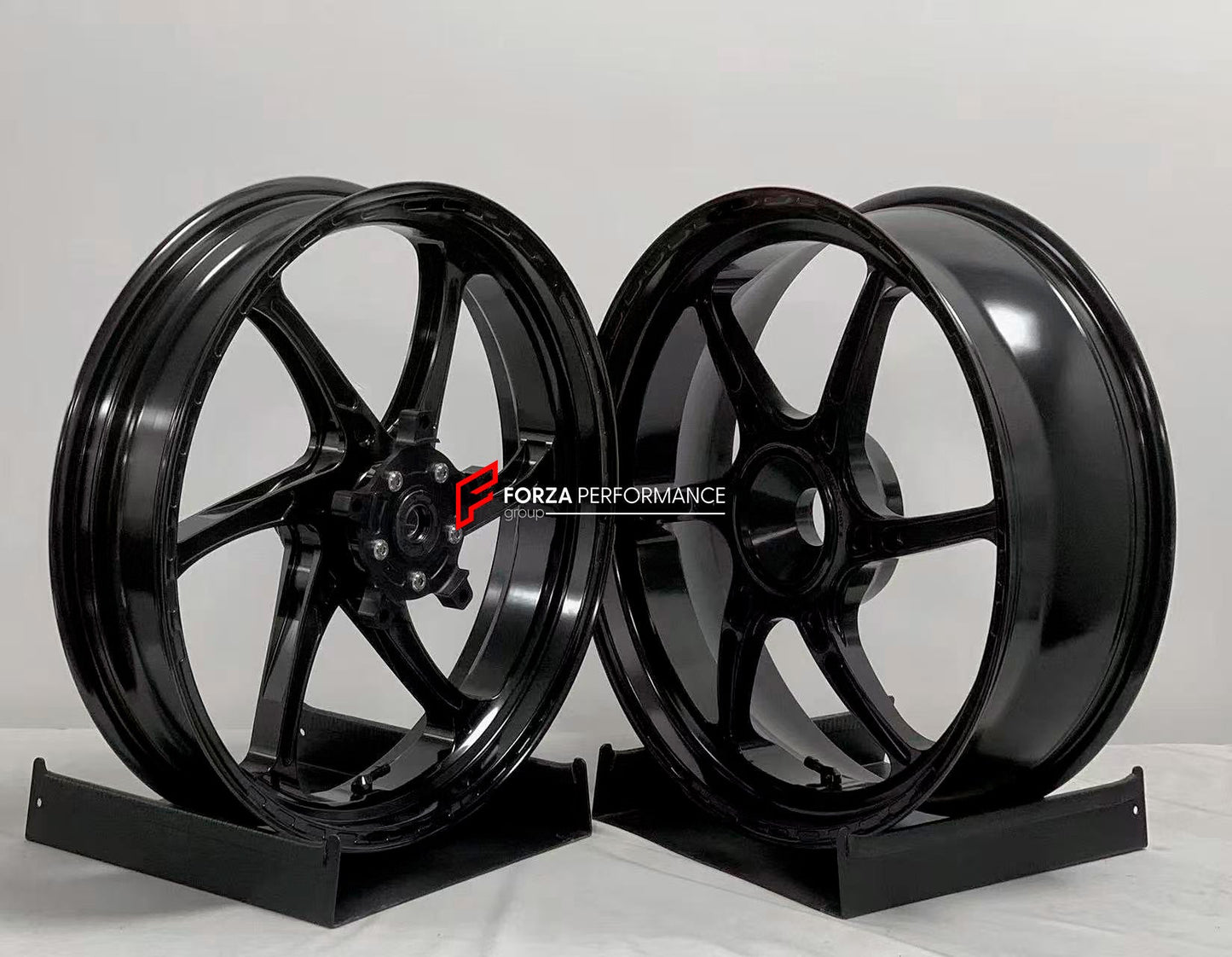 We manufacture premium quality forged motorcycle wheels rims for CFMOTO 450SRS in any design, size, color.

Wheel sizes (motorcycle spec):

Front: 3.0 x 17

Rear: 4.0 x 17

Weight:

Front: 3.6 kg (7.94 lbs)

Rear: 4 kg (8.82 lbs)


Finishing: Gloss Black

Forza Performance Group engineers and manufactures each forged motorcycle wheel individually per order. This ensures precise fitment, uncompromised strength, and unique styling. Whether for racing, touring, or daily use — our wheels are built for both perf