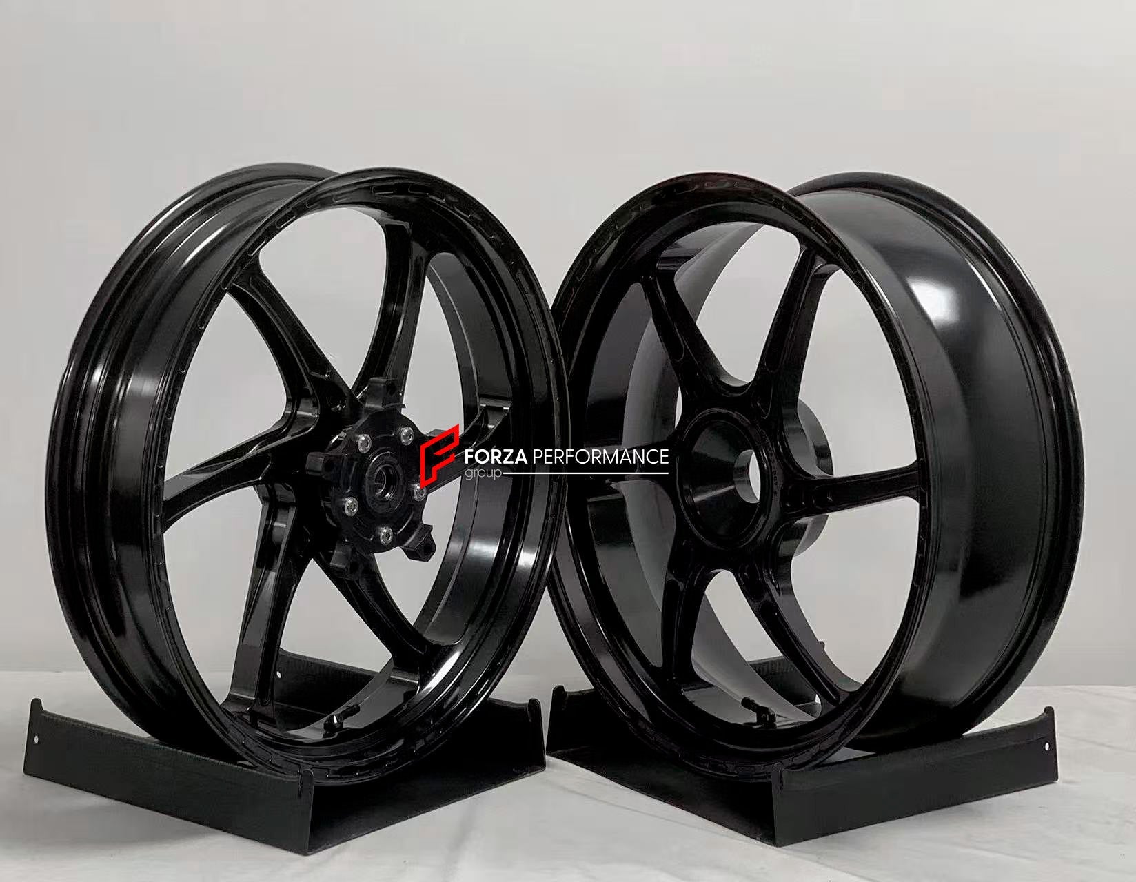 We manufacture premium quality forged motorcycle wheels rims for CFMOTO 450SRS in any design, size, color.

Wheel sizes (motorcycle spec):

Front: 3.0 x 17

Rear: 4.0 x 17

Weight:

Front: 3.6 kg (7.94 lbs)

Rear: 4 kg (8.82 lbs)


Finishing: Gloss Black

Forza Performance Group engineers and manufactures each forged motorcycle wheel individually per order. This ensures precise fitment, uncompromised strength, and unique styling. Whether for racing, touring, or daily use — our wheels are built for both perf