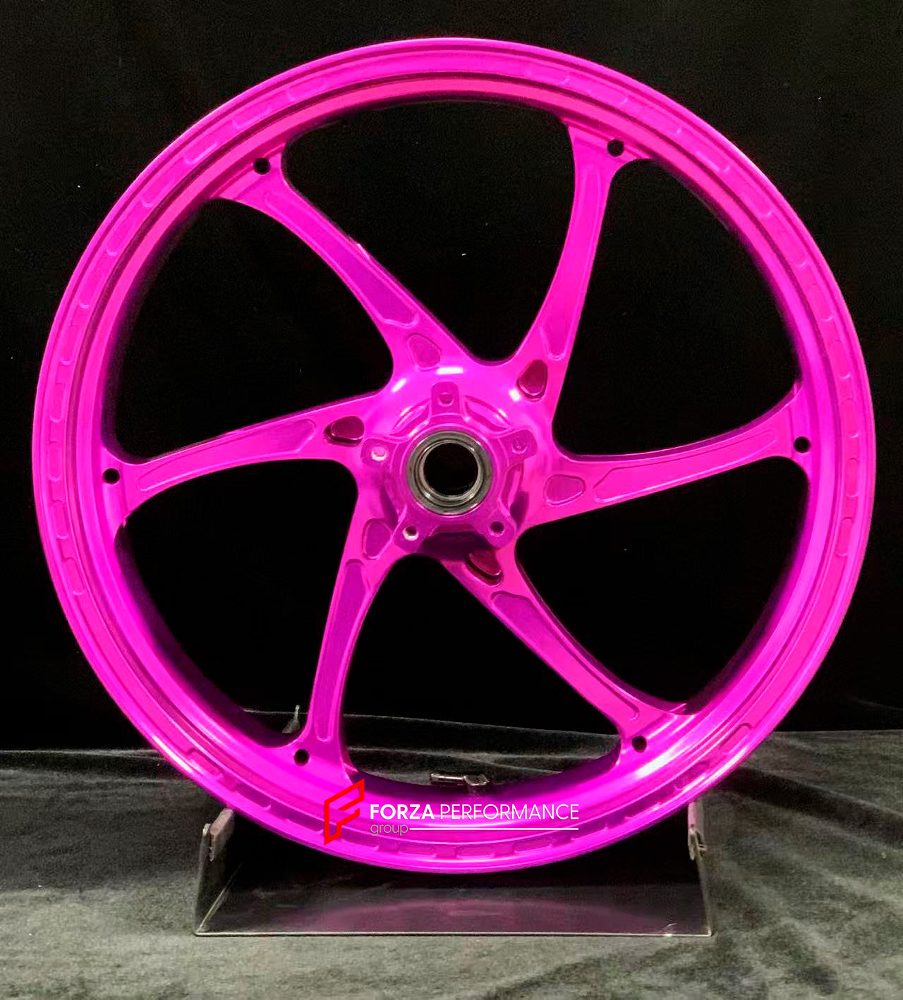 We manufacture premium quality forged motorcycle wheels rims for CFMOTO 800NK in any design, size, color.

Wheel sizes (motorcycle spec):

Front: 3.5 x 17

Rear: 4.5 x 17

Weight:

Front: 3.35 kg (7.38 lbs)

Rear: 4.65 kg (10.25 lbs)


Finishing: Gloss Pink

Forza Performance Group engineers and manufactures each forged motorcycle wheel individually per order. This ensures precise fitment, uncompromised strength, and unique styling. Whether for racing, touring, or daily use — our wheels are built for both p