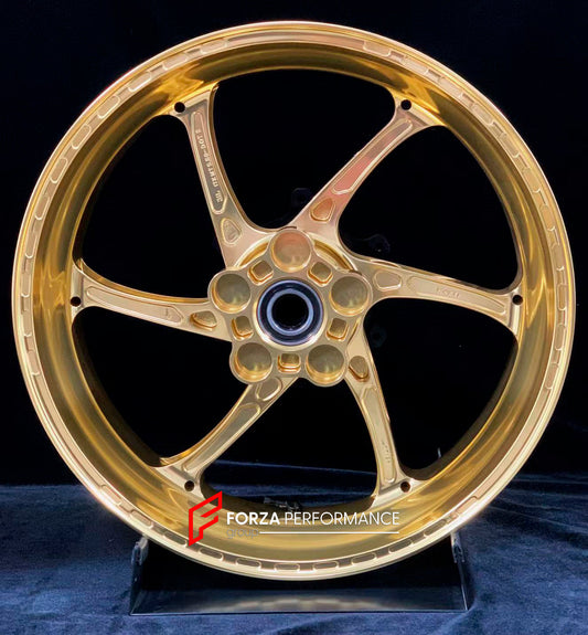 We manufacture premium quality forged motorcycle wheels rims for HONDA CB1300SP in any design, size, color.

Wheel sizes (motorcycle spec):

Front: 3.5 x 17

Rear: 5.5 x 17

Weight:

Front: 3.85 kg (8.49 lbs)

Rear: 4.95 kg (10.91 lbs)


Finishing: Gloss Gold

Forza Performance Group engineers and manufactures each forged motorcycle wheel individually per order. This ensures precise fitment, uncompromised strength, and unique styling. Whether for racing, touring, or daily use — our wheels are built for both