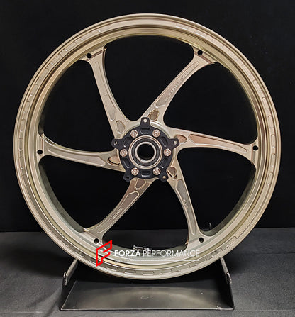 We manufacture premium quality forged motorcycle wheels rims for HONDA CBR1000RRR in any design, size, color.

Wheel sizes (motorcycle spec):

Front: 3.5 x 17

Rear: 6 x 17

Weight:

Front: 3.5 kg (7.72 lbs)

Rear: 4.5 kg (9.92 lbs)


Finishing: Gloss Bronze

Forza Performance Group engineers and manufactures each forged motorcycle wheel individually per order. This ensures precise fitment, uncompromised strength, and unique styling. Whether for racing, touring, or daily use — our wheels are built for both 
