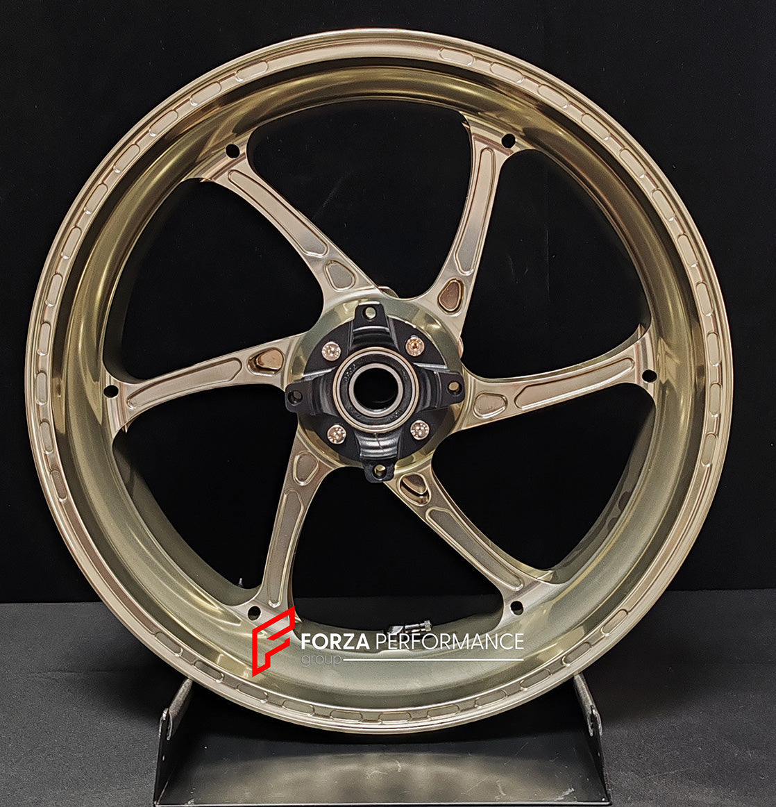 We manufacture premium quality forged motorcycle wheels rims for HONDA CBR1000RRR in any design, size, color.

Wheel sizes (motorcycle spec):

Front: 3.5 x 17

Rear: 6 x 17

Weight:

Front: 3.5 kg (7.72 lbs)

Rear: 4.5 kg (9.92 lbs)


Finishing: Gloss Bronze

Forza Performance Group engineers and manufactures each forged motorcycle wheel individually per order. This ensures precise fitment, uncompromised strength, and unique styling. Whether for racing, touring, or daily use — our wheels are built for both 