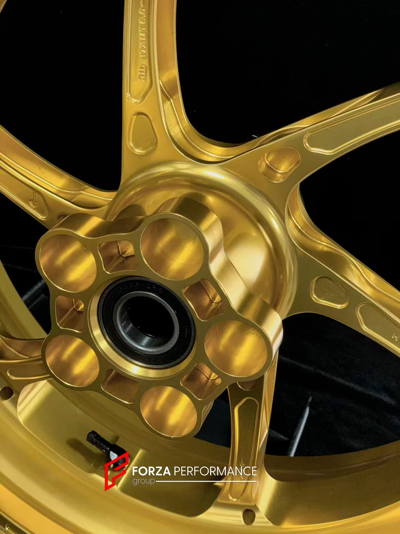 We manufacture premium quality forged motorcycle wheels rims for HONDA CBR1000RRR in any design, size, color.

Wheel sizes (motorcycle spec):

Front: 3.5 x 17

Rear: 6 x 17

Weight:

Front: 3.55 kg (7.83 lbs)

Rear: 4.55 kg (10.03 lbs)

Finishing: Satin Gold

Forza Performance Group engineers and manufactures each forged motorcycle wheel individually per order. This ensures precise fitment, uncompromised strength, and unique styling. Whether for racing, touring, or daily use — our wheels are built for both 