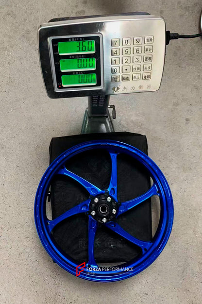 We manufacture premium quality forged motorcycle wheels rims for HONDA CB1300SP in any design, size, color.

Wheel sizes (motorcycle spec):

Front: 3.5 x 17

Rear: 5.5 x 17

Weight:

Front: 3.6 kg (7.94 lbs)

Rear: 4.8 kg (10.58 lbs)


Finishing: Gloss Blue

Forza Performance Group engineers and manufactures each forged motorcycle wheel individually per order. This ensures precise fitment, uncompromised strength, and unique styling. Whether for racing, touring, or daily use — our wheels are built for both p