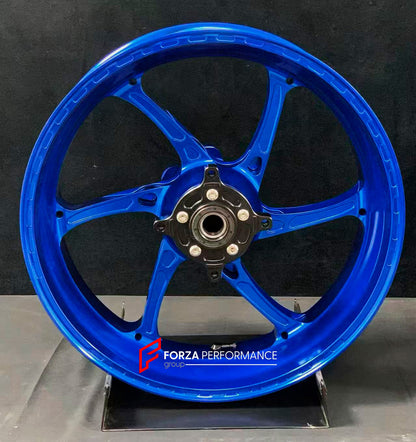 We manufacture premium quality forged motorcycle wheels rims for HONDA CB1300SP in any design, size, color.

Wheel sizes (motorcycle spec):

Front: 3.5 x 17

Rear: 5.5 x 17

Weight:

Front: 3.6 kg (7.94 lbs)

Rear: 4.8 kg (10.58 lbs)


Finishing: Gloss Blue

Forza Performance Group engineers and manufactures each forged motorcycle wheel individually per order. This ensures precise fitment, uncompromised strength, and unique styling. Whether for racing, touring, or daily use — our wheels are built for both p
