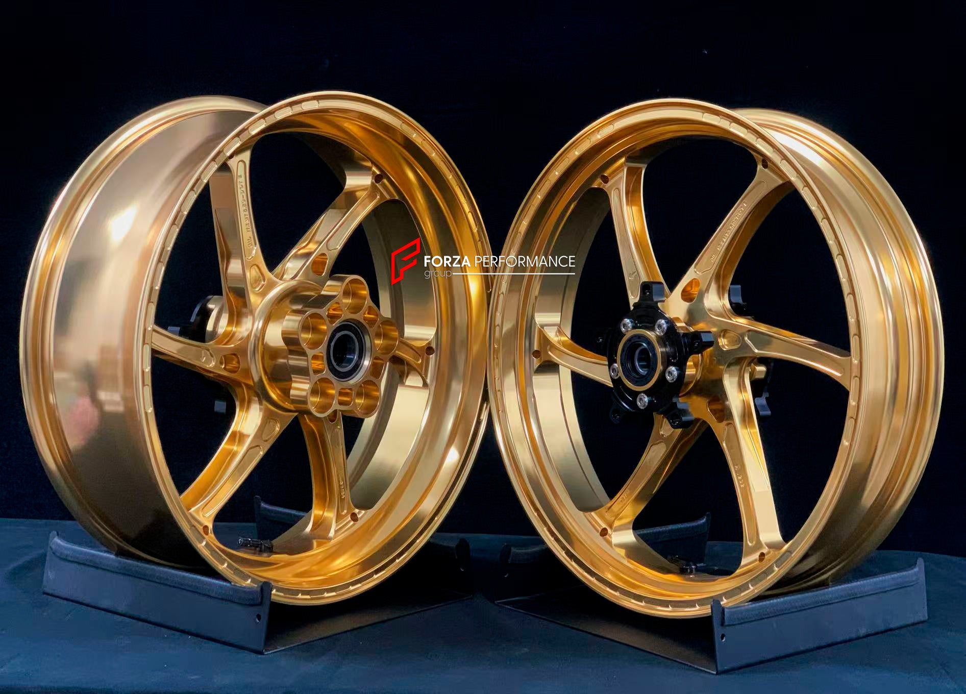 We manufacture premium quality forged motorcycle wheels rims for HONDA CBR650R in any design, size, color.

Wheel sizes (motorcycle spec):

Front: 3.5 x 17

Rear: 5.5 x 17

Weight:

Front: 3.9 kg (7.94 lbs)

Rear: 4.55 kg (10.58 lbs)


Finishing: Gloss Gold

Forza Performance Group engineers and manufactures each forged motorcycle wheel individually per order. This ensures precise fitment, uncompromised strength, and unique styling. Whether for racing, touring, or daily use — our wheels are built for both p