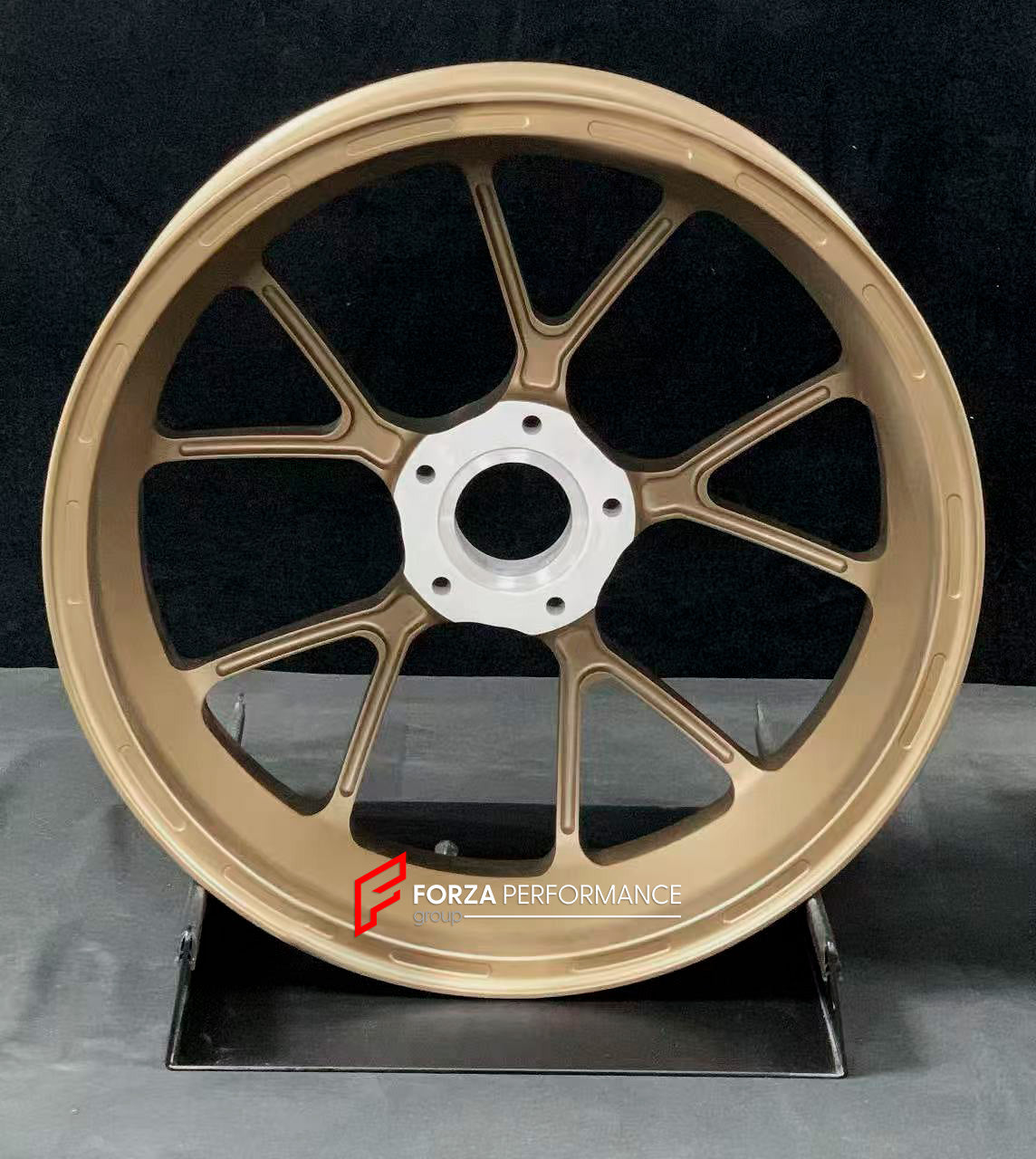 We manufacture premium quality forged motorcycle wheels rims for APRILIA SRMAX 125 300 250 HPE in any design, size, color.

Wheel sizes (motorcycle spec):

Front: 3.0 x 15

Rear: 4.0 x 14

Weight:

Front: 3.65 kg (8.05 lbs)

Rear: 2.5 kg (5.51 lbs)


Finishing: Satin Bronze

Forza Performance Group engineers and manufactures each forged motorcycle wheel individually per order. This ensures precise fitment, uncompromised strength, and unique styling. Whether for racing, touring, or daily use — our wheels are