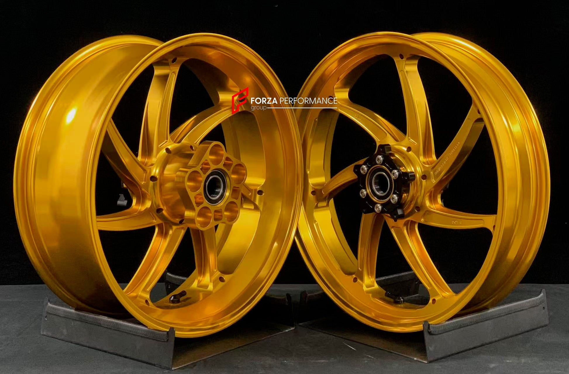 We manufacture premium quality forged motorcycle wheels rims for HONDA CBR1000RRR in any design, size, color.

Wheel sizes (motorcycle spec):

Front: 3.5 x 17

Rear: 6 x 17

Weight:

Front: 3.95 kg (8.71 lbs)

Rear: 4.75 kg (10.47 lbs)


Finishing: Gloss Gold

Forza Performance Group engineers and manufactures each forged motorcycle wheel individually per order. This ensures precise fitment, uncompromised strength, and unique styling. Whether for racing, touring, or daily use — our wheels are built for both