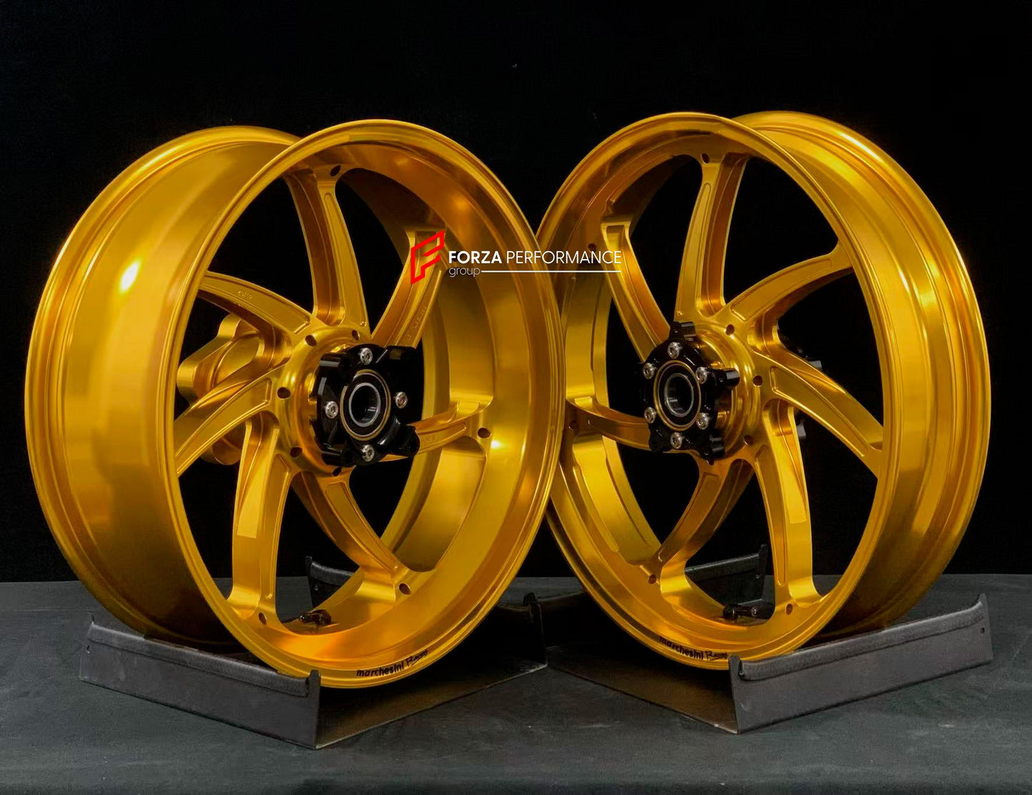 We manufacture premium quality forged motorcycle wheels rims for HONDA CBR1000RRR in any design, size, color.

Wheel sizes (motorcycle spec):

Front: 3.5 x 17

Rear: 6 x 17

Weight:

Front: 3.95 kg (8.71 lbs)

Rear: 4.75 kg (10.47 lbs)


Finishing: Gloss Gold

Forza Performance Group engineers and manufactures each forged motorcycle wheel individually per order. This ensures precise fitment, uncompromised strength, and unique styling. Whether for racing, touring, or daily use — our wheels are built for both