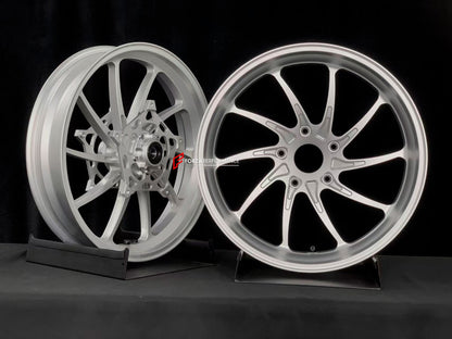 We manufacture premium quality forged motorcycle wheels rims for BMW R 1250 RT in any design, size, color.

Wheel sizes (motorcycle spec):

Front: 3.5 x 17

Rear: 5.5 x 17

Weight:

Front: 3.85 kg (8.49 lbs)

Rear: 3.4 kg (7.5 lbs)


Finishing: Silver

Forza Performance Group engineers and manufactures each forged motorcycle wheel individually per order. This ensures precise fitment, uncompromised strength, and unique styling. Whether for racing, touring, or daily use — our wheels are built for both perform