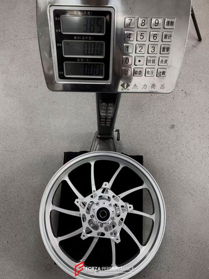 We manufacture premium quality forged motorcycle wheels rims for BMW R 1250 RT in any design, size, color.

Wheel sizes (motorcycle spec):

Front: 3.5 x 17

Rear: 5.5 x 17

Weight:

Front: 3.85 kg (8.49 lbs)

Rear: 3.4 kg (7.5 lbs)


Finishing: Silver

Forza Performance Group engineers and manufactures each forged motorcycle wheel individually per order. This ensures precise fitment, uncompromised strength, and unique styling. Whether for racing, touring, or daily use — our wheels are built for both perform