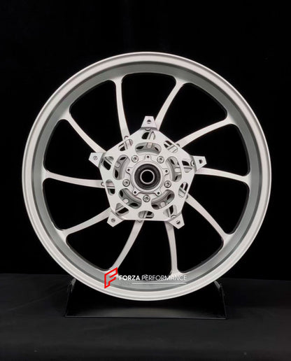 We manufacture premium quality forged motorcycle wheels rims for BMW R 1250 RT in any design, size, color.

Wheel sizes (motorcycle spec):

Front: 3.5 x 17

Rear: 5.5 x 17

Weight:

Front: 3.85 kg (8.49 lbs)

Rear: 3.4 kg (7.5 lbs)


Finishing: Silver

Forza Performance Group engineers and manufactures each forged motorcycle wheel individually per order. This ensures precise fitment, uncompromised strength, and unique styling. Whether for racing, touring, or daily use — our wheels are built for both perform