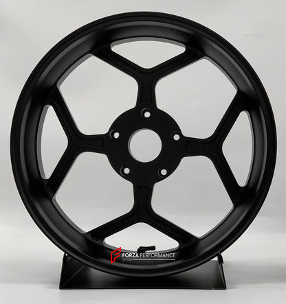 We manufacture premium quality forged motorcycle wheels rims for BMW R 1250 RT in any design, size, color.

Wheel sizes (motorcycle spec):

Front: 3.5 x 17

Rear: 5.5 x 17

Weight:

Front: 4.6 kg (8.49 lbs)

Rear: 4.7 kg (7.5 lbs)


Finishing: Silver

Forza Performance Group engineers and manufactures each forged motorcycle wheel individually per order. This ensures precise fitment, uncompromised strength, and unique styling. Whether for racing, touring, or daily use — our wheels are built for both performa