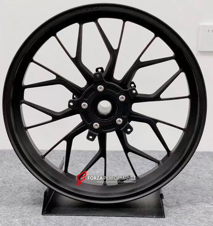 We manufacture premium quality forged motorcycle wheels rims for BMW R NINET PURE SPORT RACER in any design, size, color.

Wheel sizes (motorcycle spec):

Front: 3.5 x 17

Rear: 5.5 x 17

Weight:

Front: 4.3 kg (9.48 lbs)

Rear: 4.65 kg (10.25 lbs)


Finishing: Matt Black

Forza Performance Group engineers and manufactures each forged motorcycle wheel individually per order. This ensures precise fitment, uncompromised strength, and unique styling. Whether for racing, touring, or daily use — our wheels are b