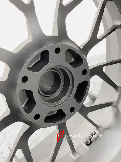 We manufacture premium quality forged motorcycle wheels rims for BMW R NINET PURE SPORT RACER in any design, size, color.

Wheel sizes (motorcycle spec):

Front: 3.5 x 17

Rear: 5.5 x 17

Weight:

Front: 4.3 kg (9.48 lbs)

Rear: 4.65 kg (10.25 lbs)


Finishing: Matt Black

Forza Performance Group engineers and manufactures each forged motorcycle wheel individually per order. This ensures precise fitment, uncompromised strength, and unique styling. Whether for racing, touring, or daily use — our wheels are b