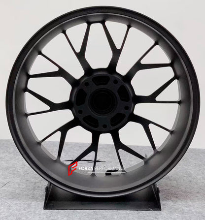 We manufacture premium quality forged motorcycle wheels rims for BMW R NINET PURE SPORT RACER in any design, size, color.

Wheel sizes (motorcycle spec):

Front: 3.5 x 17

Rear: 5.5 x 17

Weight:

Front: 4.3 kg (9.48 lbs)

Rear: 4.65 kg (10.25 lbs)


Finishing: Matt Black

Forza Performance Group engineers and manufactures each forged motorcycle wheel individually per order. This ensures precise fitment, uncompromised strength, and unique styling. Whether for racing, touring, or daily use — our wheels are b