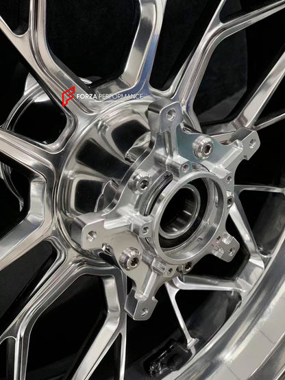We manufacture premium quality forged motorcycle wheels rims for BMW S1000RR M1000RR in any design, size, color.

Wheel sizes (motorcycle spec):

Front: 3.5 x 17

Rear: 6 x 17

Weight:

Front: 4.25 kg (9.37 lbs)

Rear: 5.1 kg (11.24 lbs)


Finishing: Gloss Silver

Forza Performance Group engineers and manufactures each forged motorcycle wheel individually per order. This ensures precise fitment, uncompromised strength, and unique styling. Whether for racing, touring, or daily use — our wheels are built for 
