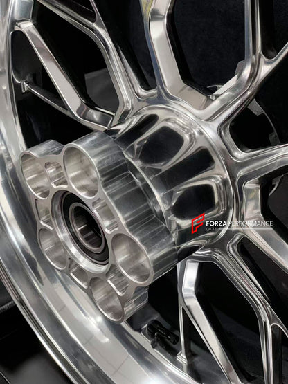 We manufacture premium quality forged motorcycle wheels rims for BMW S1000RR M1000RR in any design, size, color.

Wheel sizes (motorcycle spec):

Front: 3.5 x 17

Rear: 6 x 17

Weight:

Front: 4.25 kg (9.37 lbs)

Rear: 5.1 kg (11.24 lbs)


Finishing: Gloss Silver

Forza Performance Group engineers and manufactures each forged motorcycle wheel individually per order. This ensures precise fitment, uncompromised strength, and unique styling. Whether for racing, touring, or daily use — our wheels are built for 