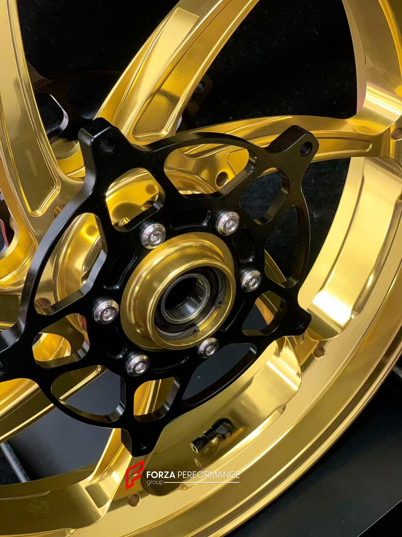 We manufacture premium quality forged motorcycle wheels rims for S1000RR M1000RR in any design, size, color.

Wheel sizes (motorcycle spec):

Front: 3.5 x 17

Rear: 6 x 17

Weight:

Front: 4.35 kg (9.59 lbs)

Rear: 4.85 kg (10.69lbs)

Finishing: Gloss Gold

Forza Performance Group engineers and manufactures each forged motorcycle wheel individually per order. This ensures precise fitment, uncompromised strength, and unique styling. Whether for racing, touring, or daily use — our wheels are built for both pe