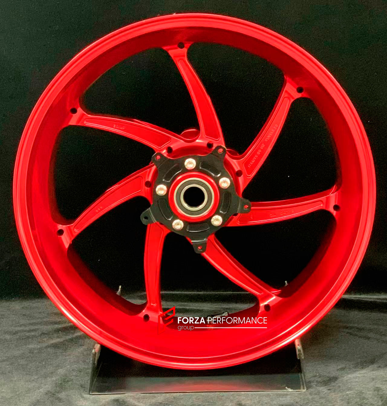 We manufacture premium quality forged motorcycle wheels rims for S1000RR M1000RR in any design, size, color.

Wheel sizes (motorcycle spec):

Front: 3.5 x 17

Rear: 6 x 17

Weight:

Front: 4.4 kg (9.59 lbs)

Rear: 4.85 kg (10.69lbs)

Finishing: Gloss Red

Forza Performance Group engineers and manufactures each forged motorcycle wheel individually per order. This ensures precise fitment, uncompromised strength, and unique styling. Whether for racing, touring, or daily use — our wheels are built for both perf
