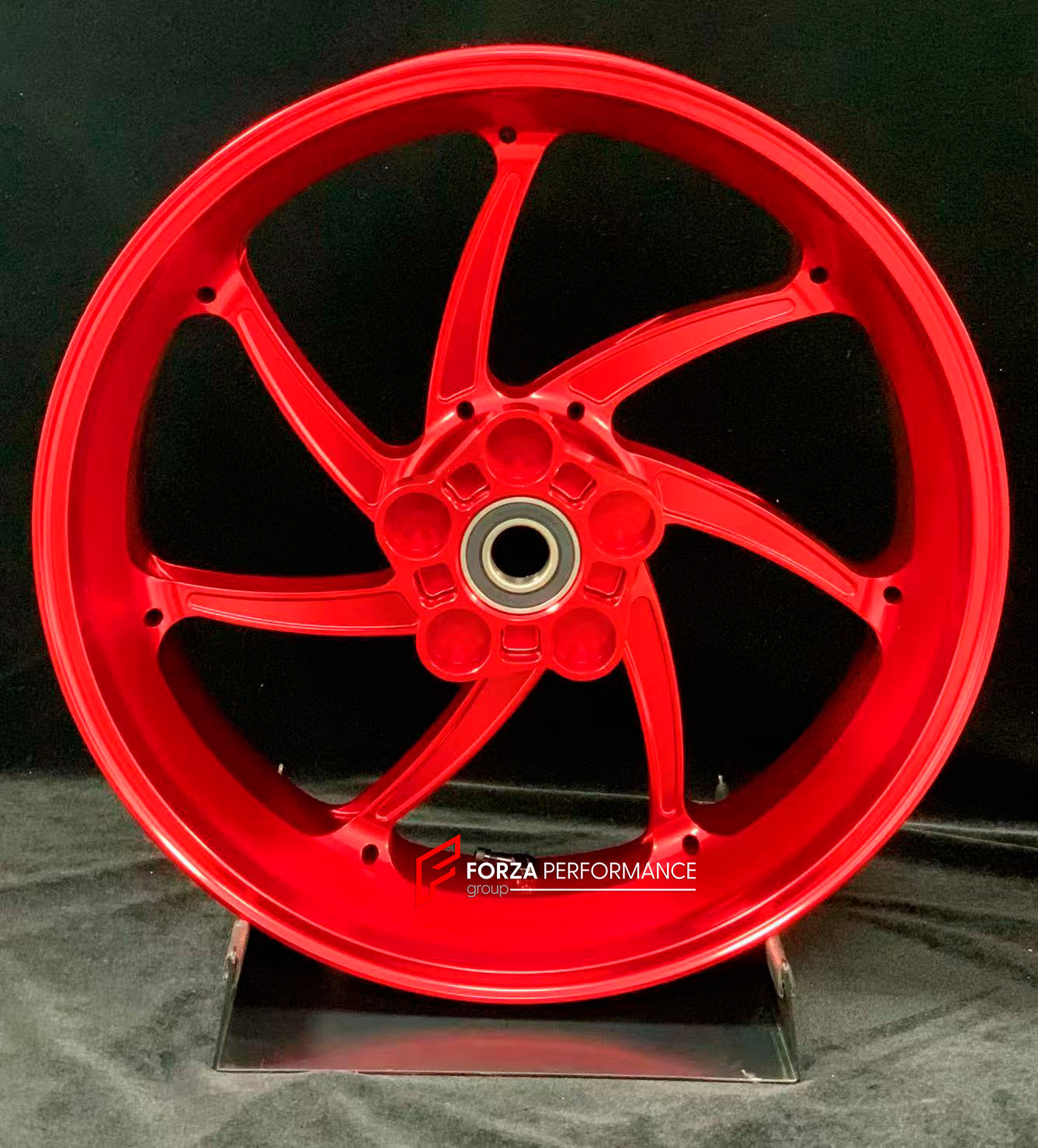 We manufacture premium quality forged motorcycle wheels rims for S1000RR M1000RR in any design, size, color.

Wheel sizes (motorcycle spec):

Front: 3.5 x 17

Rear: 6 x 17

Weight:

Front: 4.4 kg (9.59 lbs)

Rear: 4.85 kg (10.69lbs)

Finishing: Gloss Red

Forza Performance Group engineers and manufactures each forged motorcycle wheel individually per order. This ensures precise fitment, uncompromised strength, and unique styling. Whether for racing, touring, or daily use — our wheels are built for both perf