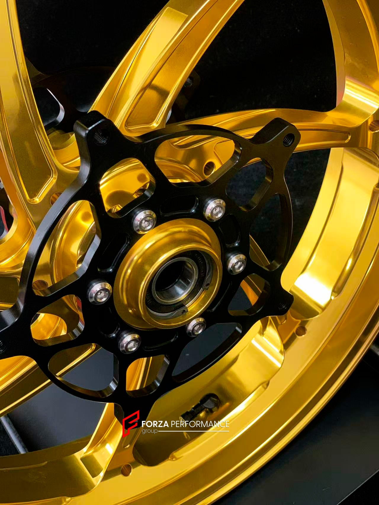 We manufacture premium quality forged motorcycle wheels rims for S1000RR M1000RR in any design, size, color.

Wheel sizes (motorcycle spec):

Front: 3.5 x 17

Rear: 6 x 17

Weight:

Front: 4.35 kg (9.59 lbs)

Rear: 4.85 kg (10.69 lbs)

Finishing: Gloss Gold

Forza Performance Group engineers and manufactures each forged motorcycle wheel individually per order. This ensures precise fitment, uncompromised strength, and unique styling. Whether for racing, touring, or daily use — our wheels are built for both p