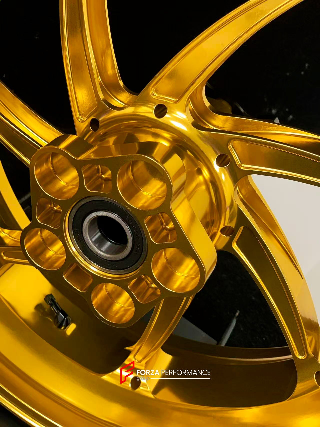 We manufacture premium quality forged motorcycle wheels rims for S1000RR M1000RR in any design, size, color.

Wheel sizes (motorcycle spec):

Front: 3.5 x 17

Rear: 6 x 17

Weight:

Front: 4.35 kg (9.59 lbs)

Rear: 4.85 kg (10.69 lbs)

Finishing: Gloss Gold

Forza Performance Group engineers and manufactures each forged motorcycle wheel individually per order. This ensures precise fitment, uncompromised strength, and unique styling. Whether for racing, touring, or daily use — our wheels are built for both p