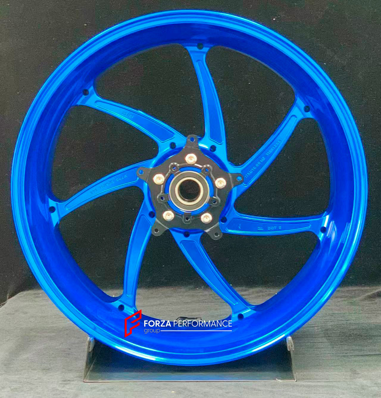 We manufacture premium quality forged motorcycle wheels rims for S1000RR M1000RR in any design, size, color.

Wheel sizes (motorcycle spec):

Front: 3.5 x 17

Rear: 6 x 17

Weight:

Front: 4.2 kg (9.26 lbs)

Rear: 4.4 kg (9.7 lbs)


Finishing: Gloss Blue

Forza Performance Group engineers and manufactures each forged motorcycle wheel individually per order. This ensures precise fitment, uncompromised strength, and unique styling. Whether for racing, touring, or daily use — our wheels are built for both perf