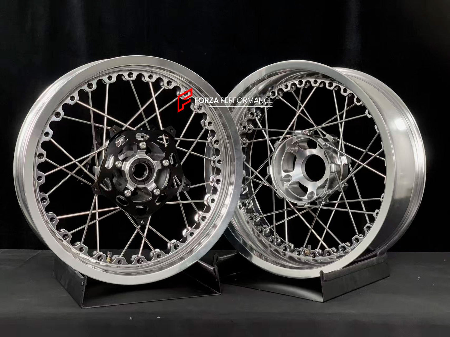 We manufacture premium quality forged motorcycle wheels rims for BMW R 1250 RT in any design, size, color.

Wheel sizes (motorcycle spec):

Front: 3.5 x 17

Rear: 5.5 x 17

Weight:

Front: 5.2 kg (11.46 lbs)

Rear: 4.9 kg (10.80 lbs)


Finishing: Polished

Forza Performance Group engineers and manufactures each forged motorcycle wheel individually per order. This ensures precise fitment, uncompromised strength, and unique styling. Whether for racing, touring, or daily use — our wheels are built for both per