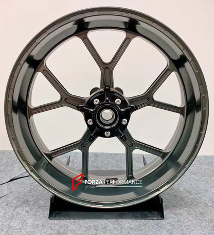 We manufacture premium quality forged motorcycle wheels rims for S1000RR M1000RR in any design, size, color.

Wheel sizes (motorcycle spec):

Front: 3.5 x 17

Rear: 6 x 17

Weight:

Front: 3.45 kg (7.6 lbs)

Rear: 3.75 kg (8.27 lbs)


Finishing: Satin Bronze

Forza Performance Group engineers and manufactures each forged motorcycle wheel individually per order. This ensures precise fitment, uncompromised strength, and unique styling. Whether for racing, touring, or daily use — our wheels are built for both 