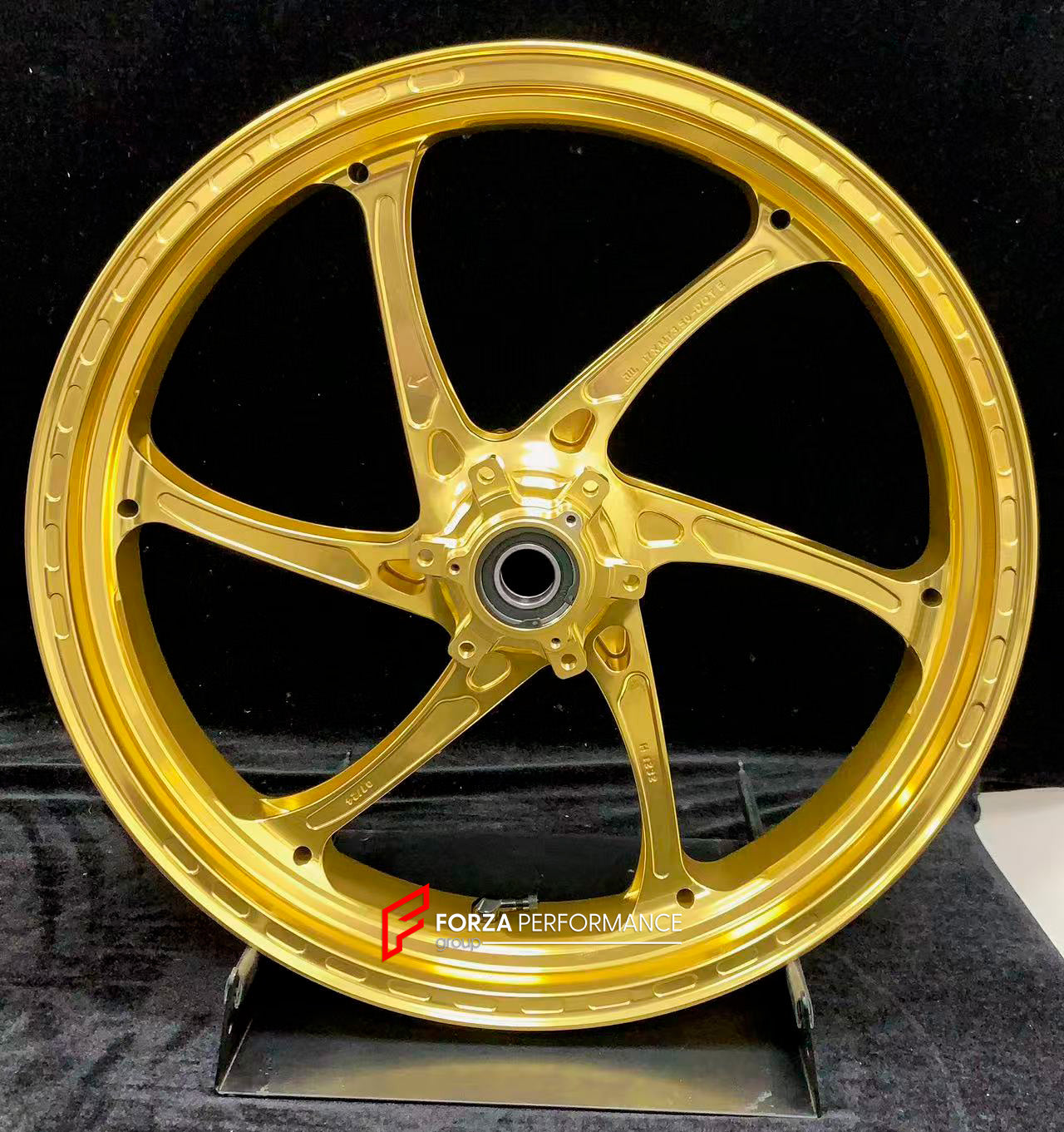 We manufacture premium quality forged motorcycle wheels rims for S1000RR M1000RR in any design, size, color.

Wheel sizes (motorcycle spec):

Front: 3.5 x 17

Rear: 6 x 17

Weight:

Front: 3.15 kg (6.94 lbs)

Rear: 4.3 kg (9.48 lbs)


Finishing: Satin Gold

Forza Performance Group engineers and manufactures each forged motorcycle wheel individually per order. This ensures precise fitment, uncompromised strength, and unique styling. Whether for racing, touring, or daily use — our wheels are built for both pe