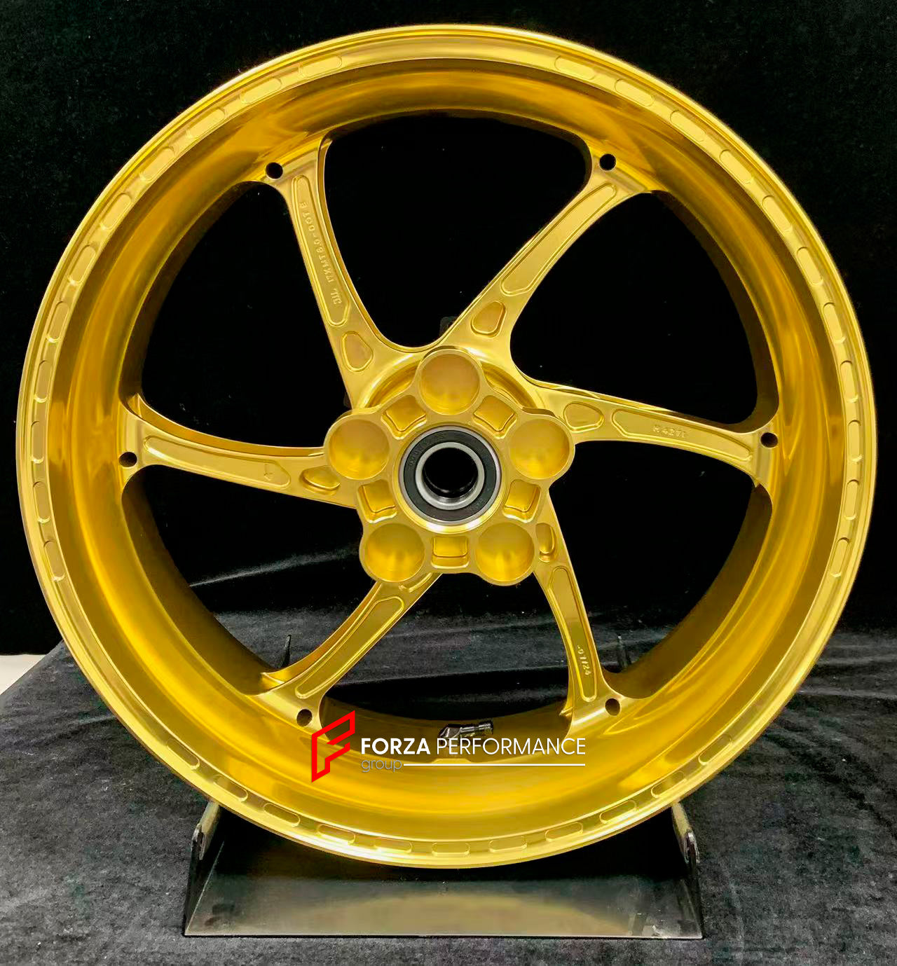 We manufacture premium quality forged motorcycle wheels rims for S1000RR M1000RR in any design, size, color.

Wheel sizes (motorcycle spec):

Front: 3.5 x 17

Rear: 6 x 17

Weight:

Front: 3.15 kg (6.94 lbs)

Rear: 4.3 kg (9.48 lbs)


Finishing: Satin Gold

Forza Performance Group engineers and manufactures each forged motorcycle wheel individually per order. This ensures precise fitment, uncompromised strength, and unique styling. Whether for racing, touring, or daily use — our wheels are built for both pe