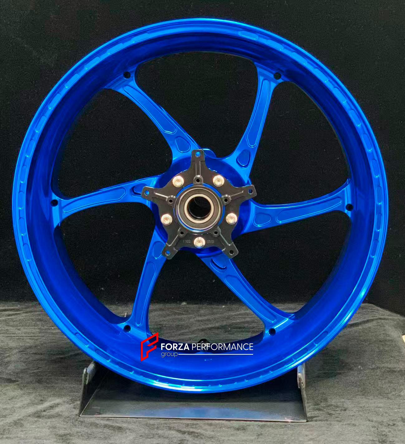 We manufacture premium quality forged motorcycle wheels rims for S1000RR M1000RR in any design, size, color.

Wheel sizes (motorcycle spec):

Front: 3.5 x 17

Rear: 6 x 17

Weight:

Front: 3.25 kg (7.16 lbs)

Rear: 4.35 kg (9.59 lbs)


Finishing: Gloss Blue

Forza Performance Group engineers and manufactures each forged motorcycle wheel individually per order. This ensures precise fitment, uncompromised strength, and unique styling. Whether for racing, touring, or daily use — our wheels are built for both p